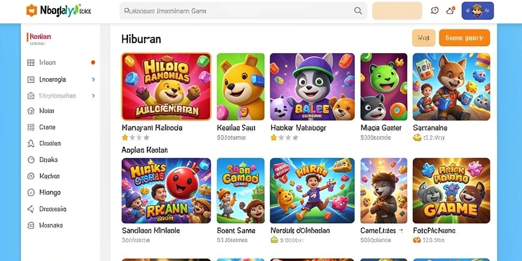 Menu pilihan permainan togel yang beragam.