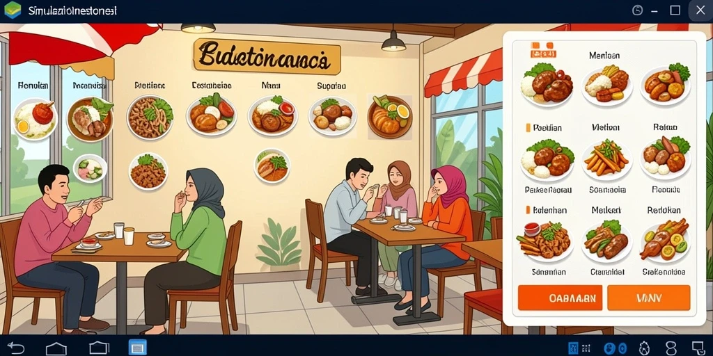 Desain ubin yang berwarna-warni dan menawan.